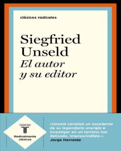 Portada El autor y su editor